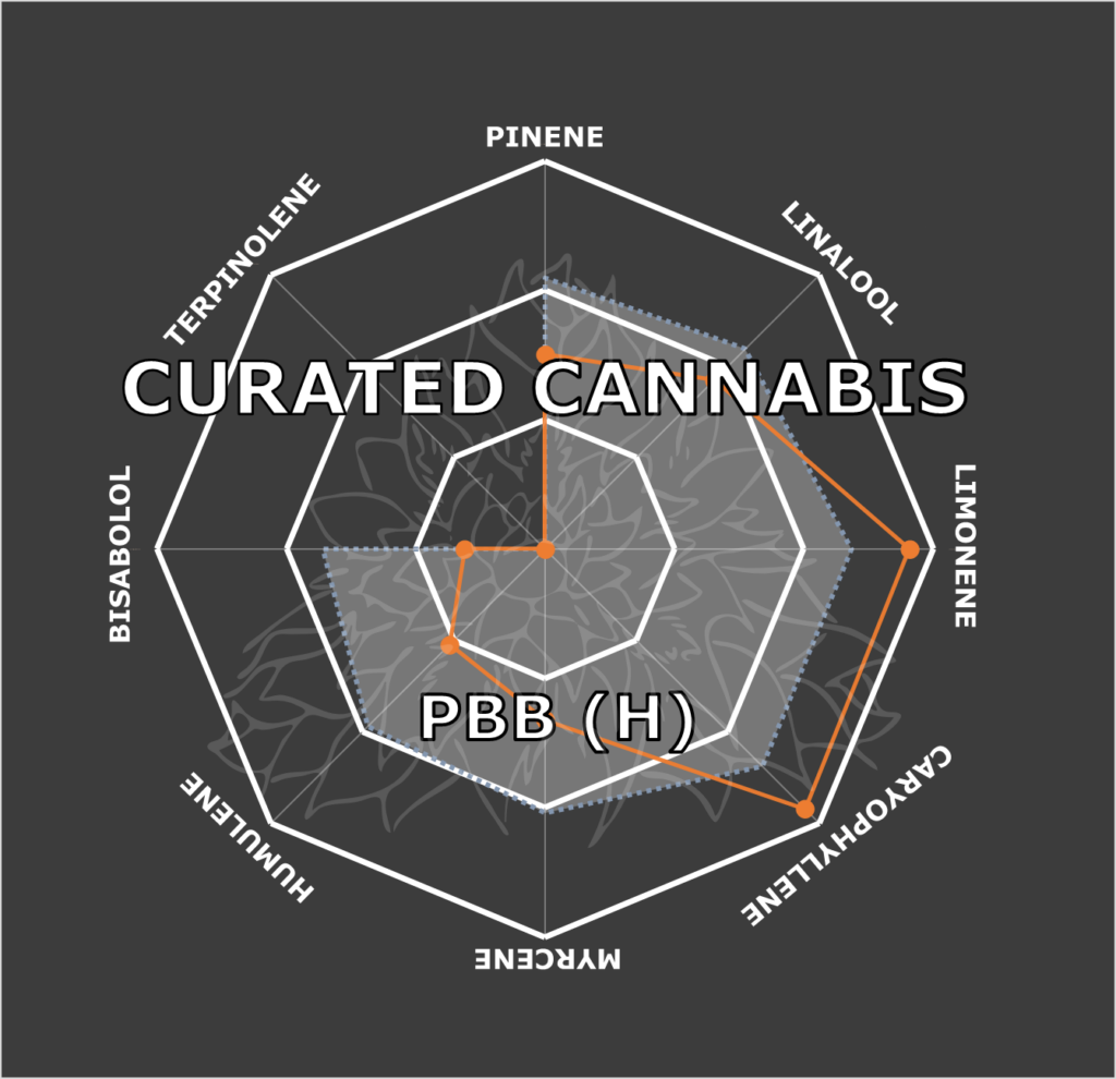 "PBB Live Cured Flower Cultivar Terpene Profile"