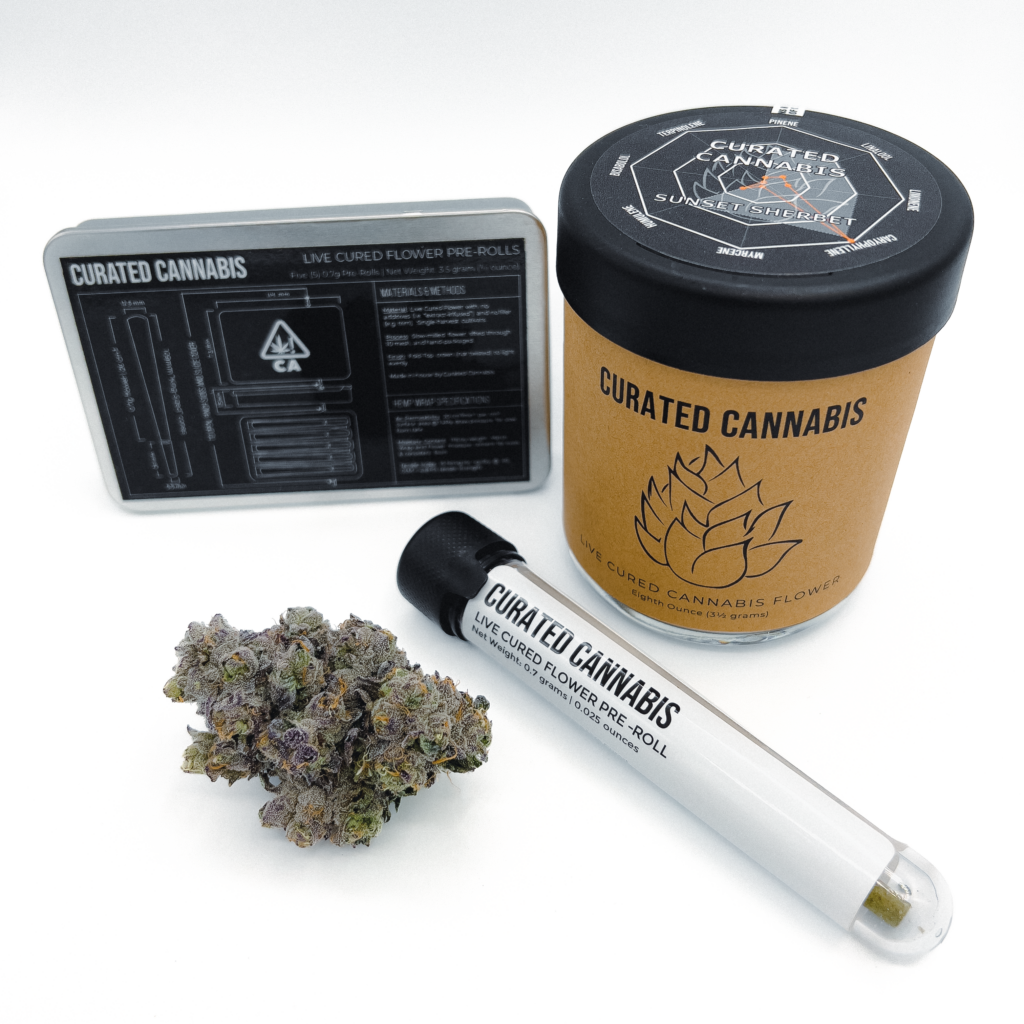 "Packaging photo of the cultivar Sunset Sherbet"