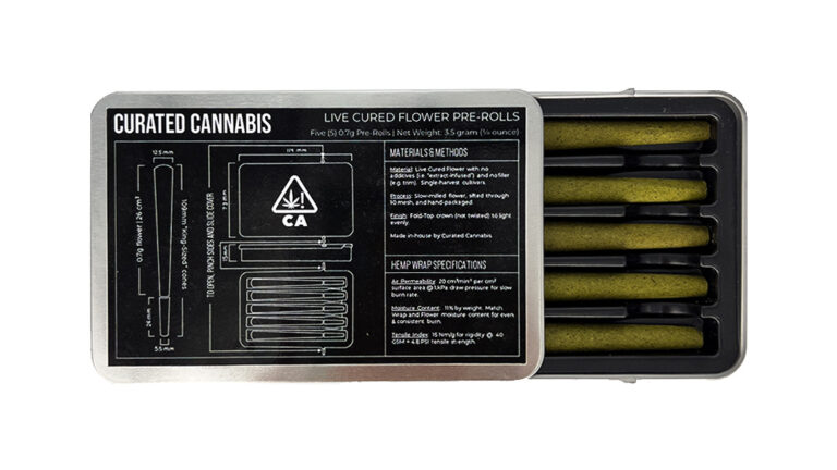 "Curated Cannabis mini blunt 5 pack"